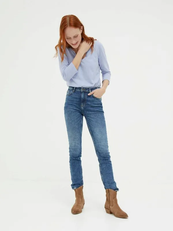 Fat Face Jeans Women Sway Blue Slim Jeans