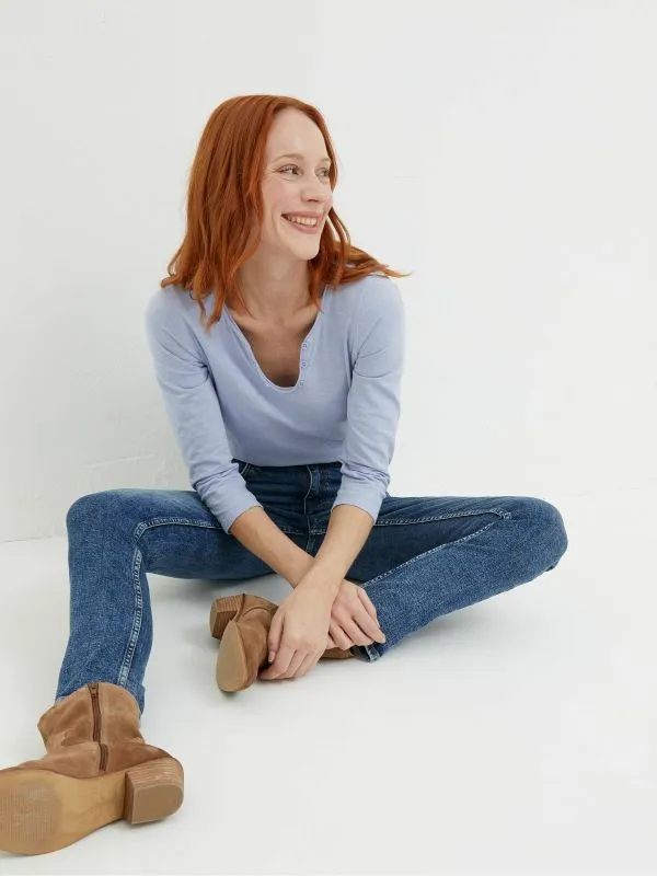 Fat Face Jeans Women Sway Blue Slim Jeans
