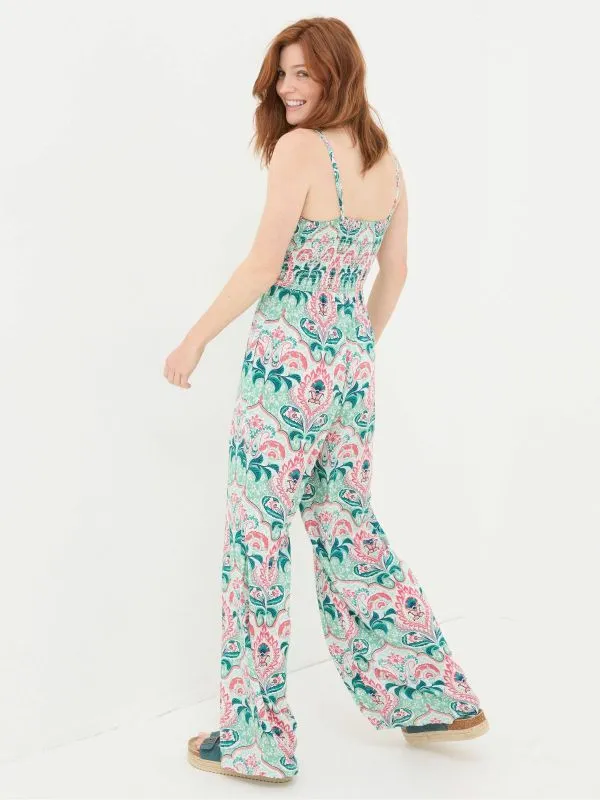 Fat Face Jumpsuits and Playsuits Women Aurora Green Mirrored Paisley Jumpsuit Fat Face Jumpsuits and Playsuits Women Aurora Green Mirrored Paisley Jumpsuit