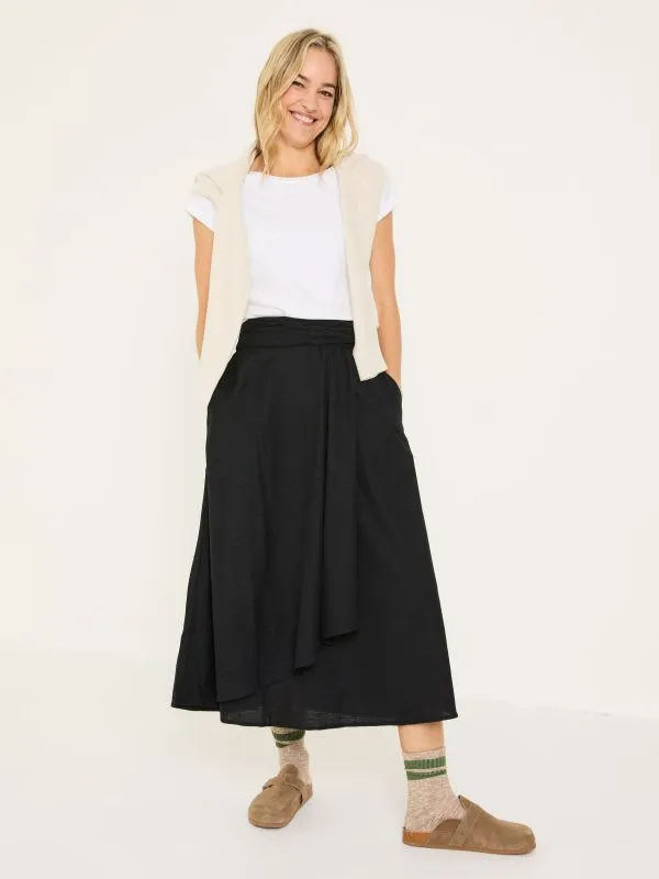 Fat Face Skirts Women Black Juni Midi Skirt