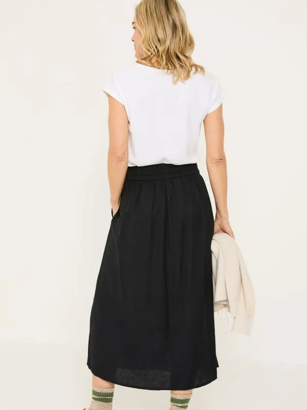 Fat Face Skirts Women Black Juni Midi Skirt