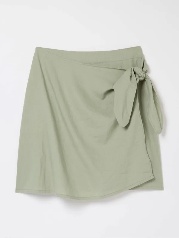 Fat Face Skirts Women Mia Green Linen Blend Skirt