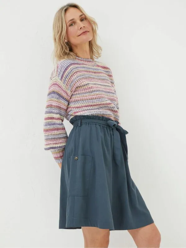Fat Face Skirts Women Nicole Grey Utility Skirt