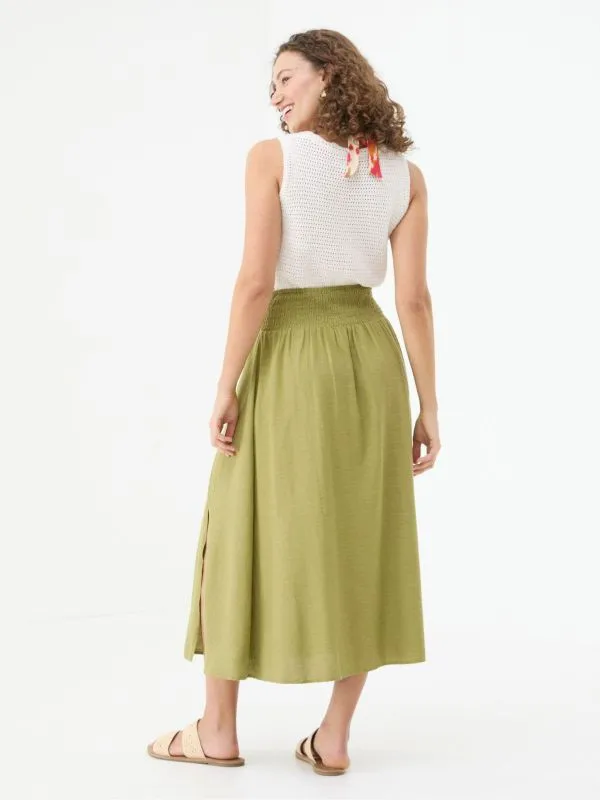 Fat Face Skirts Women Sascha Green Midi Skirt