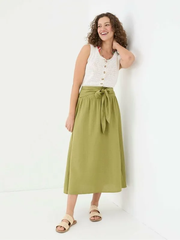 Fat Face Skirts Women Sascha Green Midi Skirt