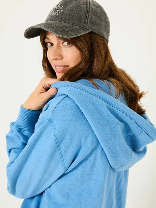 Fat Face Sweatshirts and Hoodies Women Bright Blue Amy Zip Through Hoodie