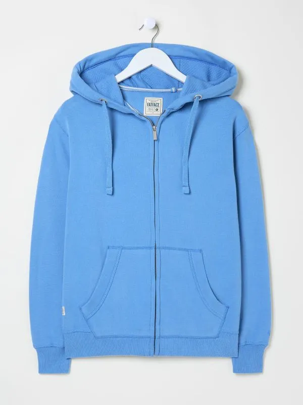 Fat Face Sweatshirts and Hoodies Women Bright Blue Amy Zip Through Hoodie