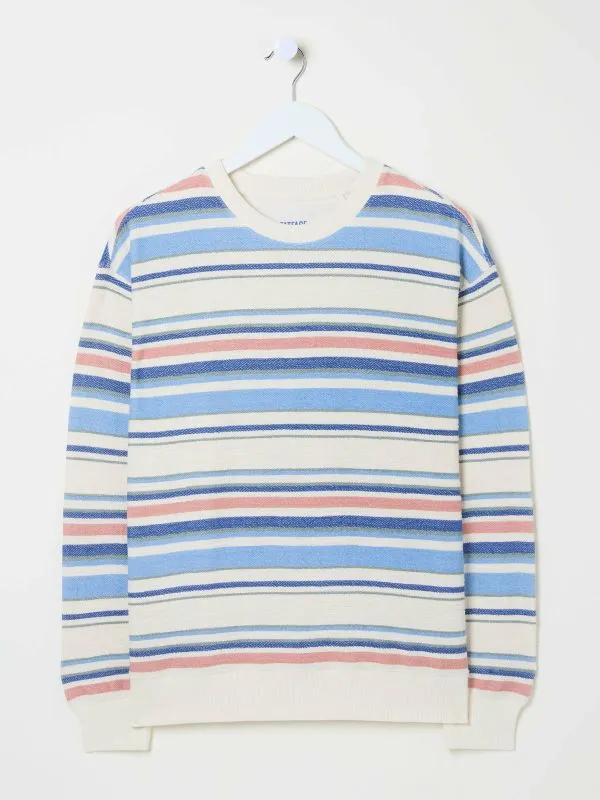 Fat Face Sweatshirts and Hoodies Women Natural 100 Cotton Georgia Stripe Crew Sweater Fat Face Sweatshirts and Hoodies Women Natural 100 Cotton Georgia Stripe Crew Sweater