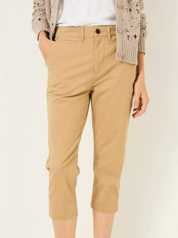 Fat Face Trousers and Leggings Women Farnham Stone Cropped Chino Trousers