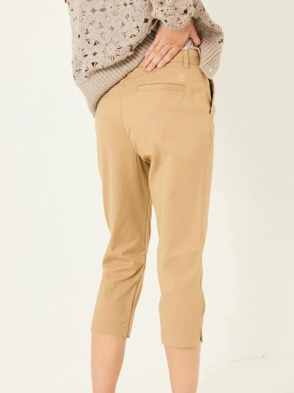 Fat Face Trousers and Leggings Women Farnham Stone Cropped Chino Trousers