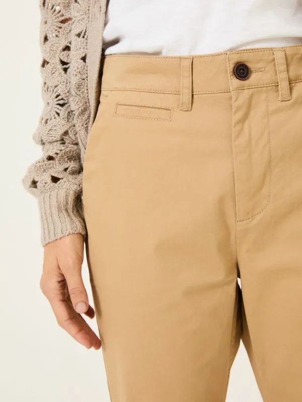 Fat Face Trousers and Leggings Women Farnham Stone Cropped Chino Trousers