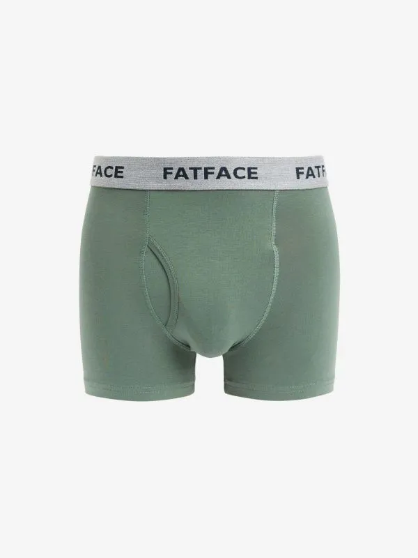 Fat Face Underwear Men Multi Plain Boxers 2 Pack