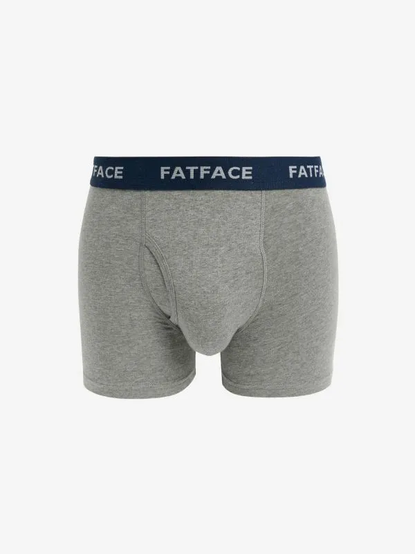 Fat Face Underwear Men Multi Plain Boxers 2 Pack