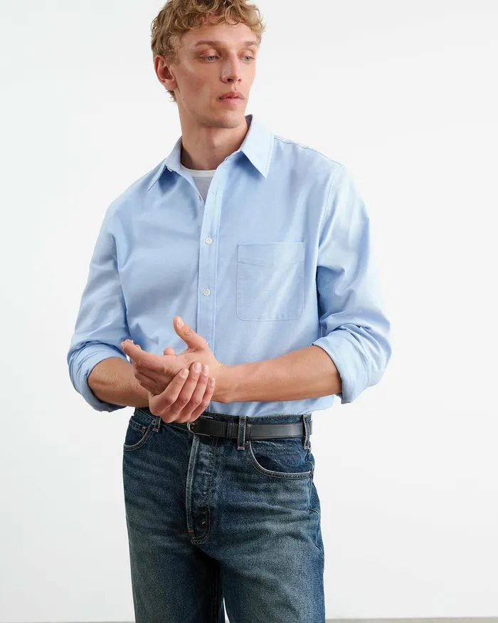 FINN SHIRT Light Blue Shirts Nili Lotan Men