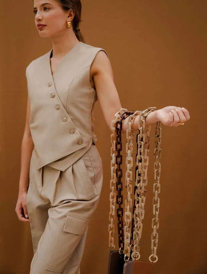 Firenze Crema Marfil Women Bobbies Phone Straps