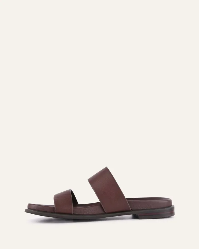 FLAT SANDALS jomercer Women Hayes flat sandals brown leather FLAT SANDALS jomercer Women Hayes flat sandals brown leather