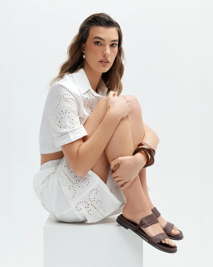 FLAT SANDALS jomercer Women Hayes flat sandals brown leather FLAT SANDALS jomercer Women Hayes flat sandals brown leather