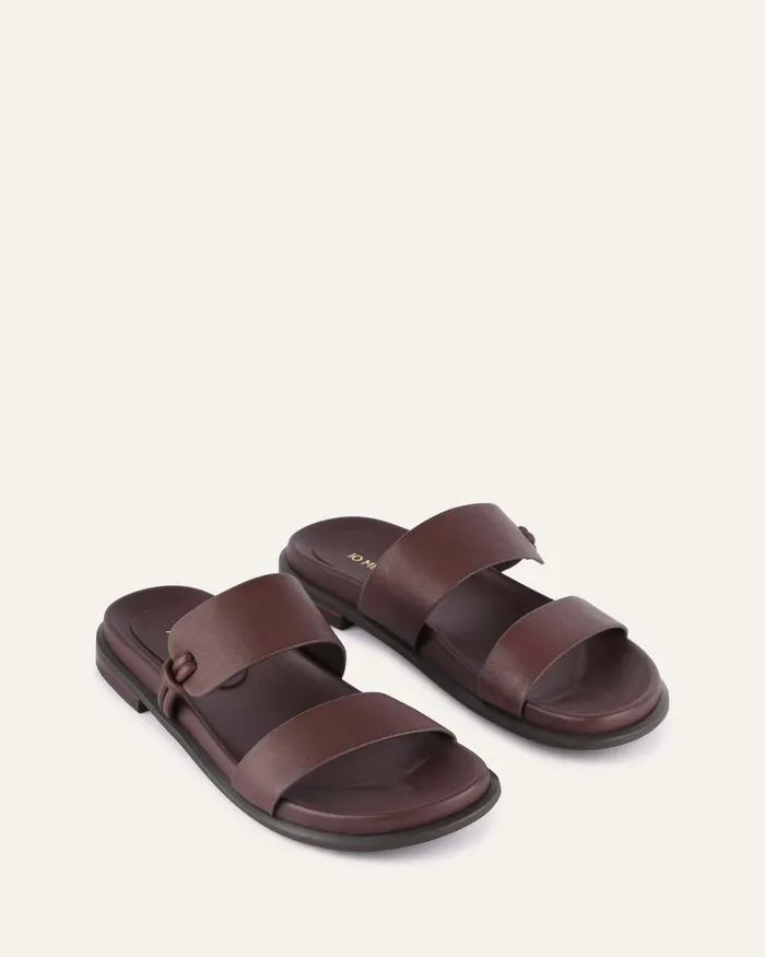 FLAT SANDALS jomercer Women Hayes flat sandals brown leather FLAT SANDALS jomercer Women Hayes flat sandals brown leather