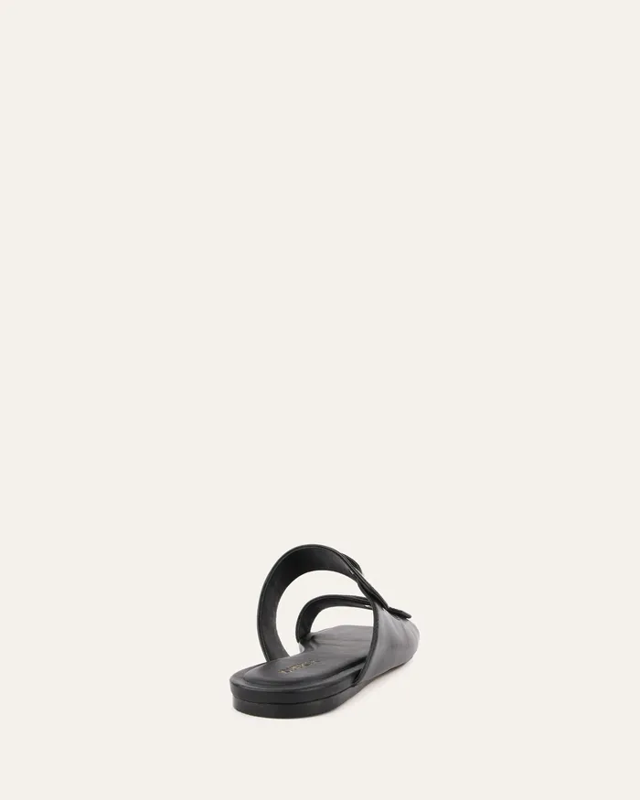 FLAT SANDALS jomercer Women Quill flat sandals black leather