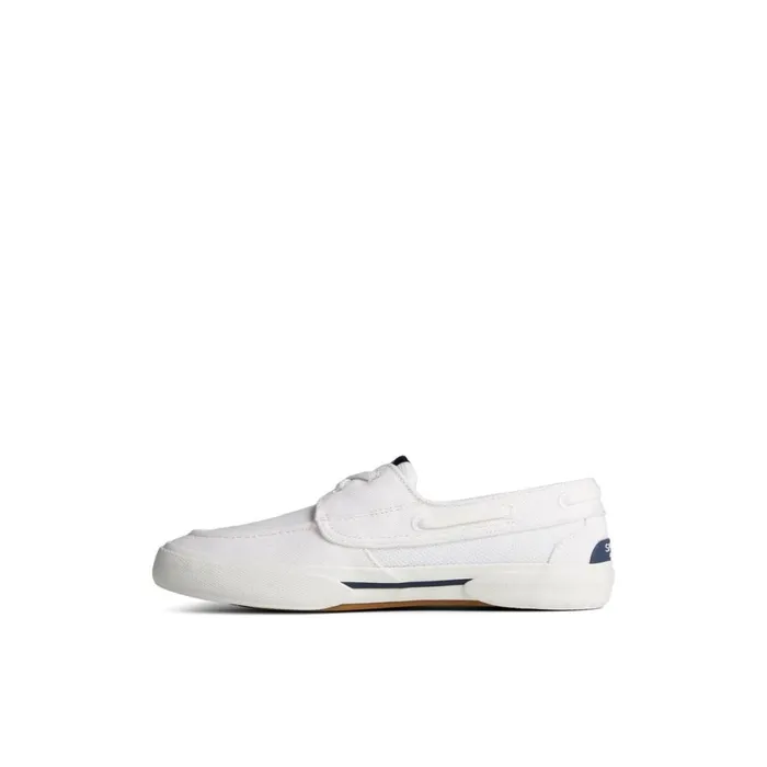Flats Women Sperry Pier Wave Boat Shoe White