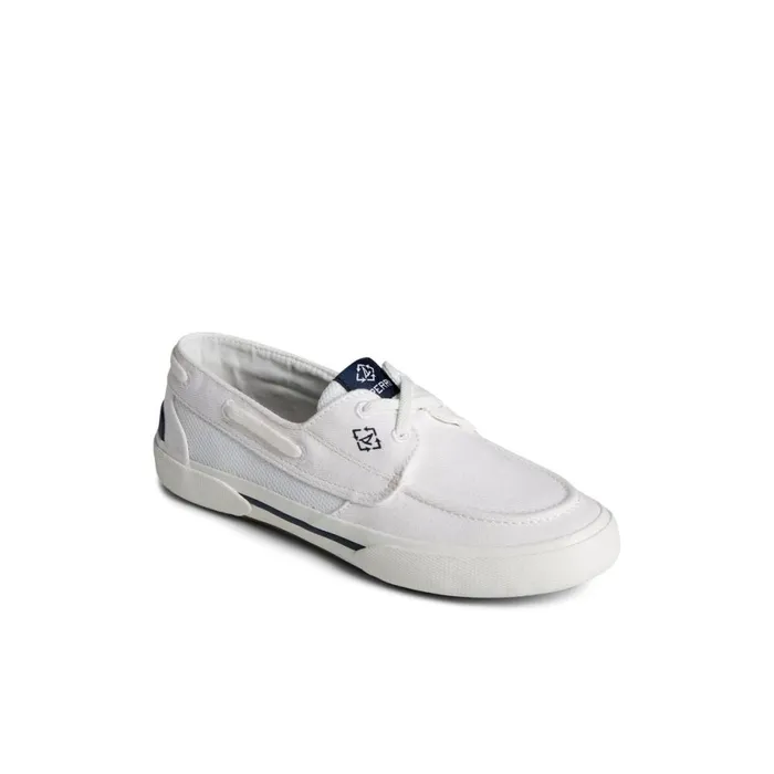 Flats Women Sperry Pier Wave Boat Shoe White