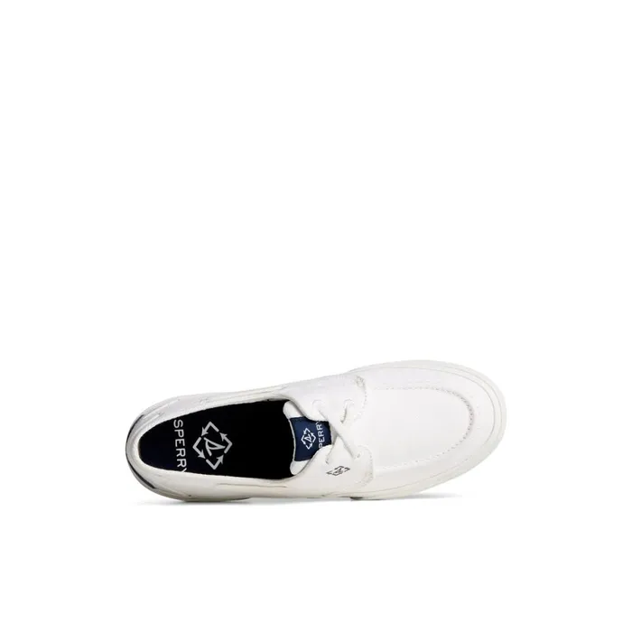 Flats Women Sperry Pier Wave Boat Shoe White