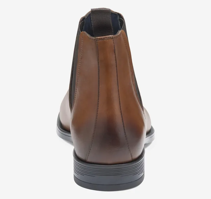 Flynch Chelsea Boot Tan Italian Calfskin Men Boots Johnston and Murphy