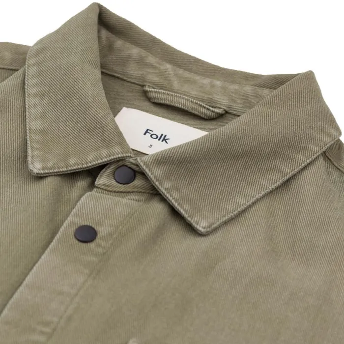 Folk Clothing Outerwear Twill Assembly Jacket 8211 Olive 8211 Mens