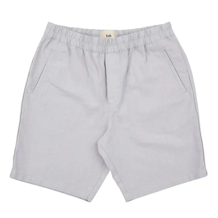 Folk Clothing Shorts Assembly Short 8211 Mist Cotton Linen 8211 Mens