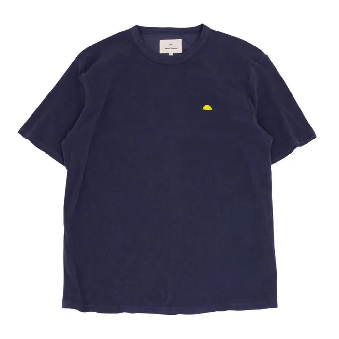 Folk Clothing TShirts Relaxed Assembly Tee 8211 Soft Navy Terry DP 8211 Mens