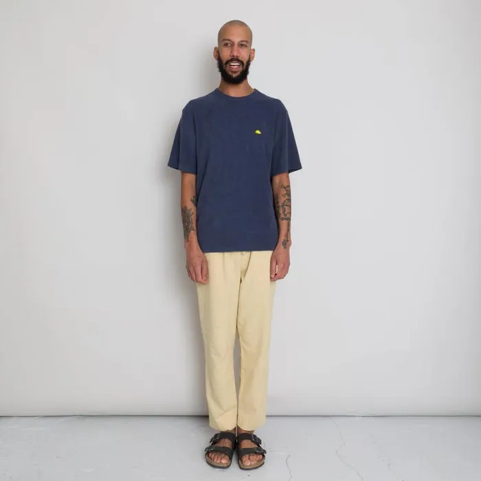 Folk Clothing TShirts Relaxed Assembly Tee 8211 Soft Navy Terry DP 8211 Mens