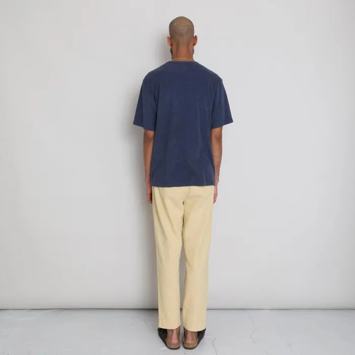 Folk Clothing TShirts Relaxed Assembly Tee 8211 Soft Navy Terry DP 8211 Mens
