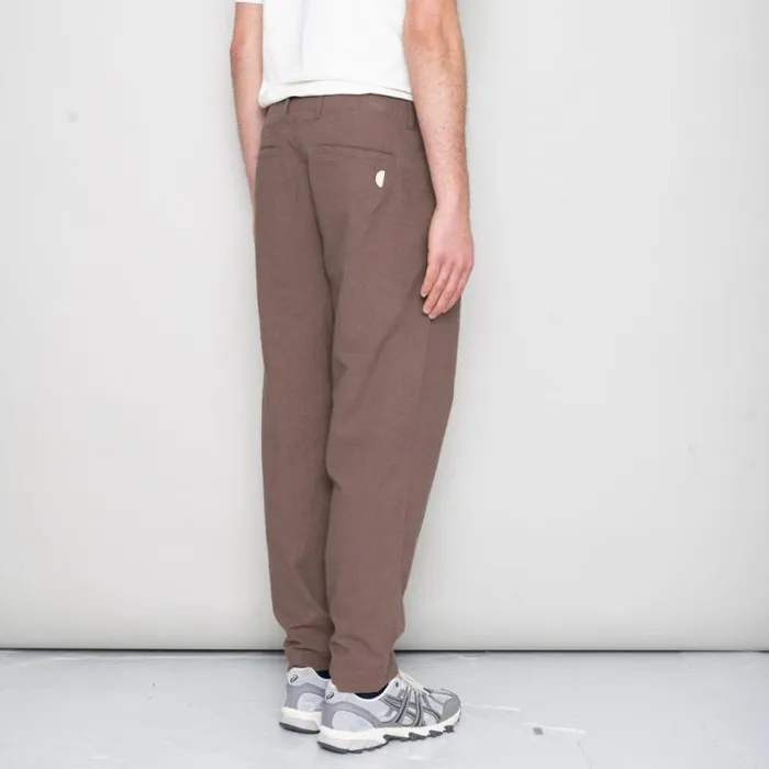 Folk Clothing Trousers Assembly Pant 8211 Ash Brown Crinkle 8211 Mens