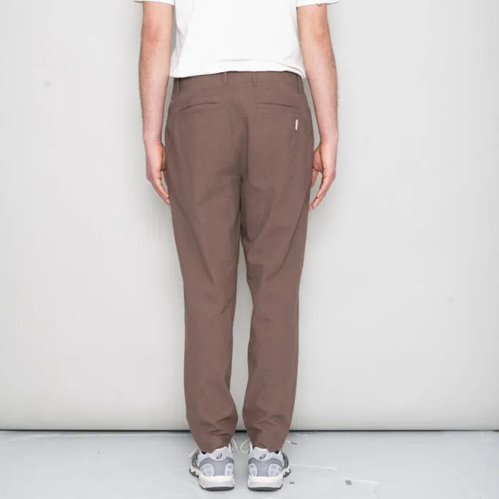 Folk Clothing Trousers Assembly Pant 8211 Ash Brown Crinkle 8211 Mens