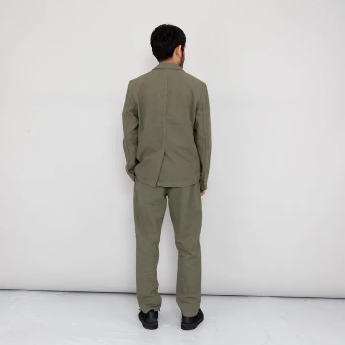 Folk Clothing Trousers Cotton Linen Trouser Drawcord 8211 Olive 8211 Mens