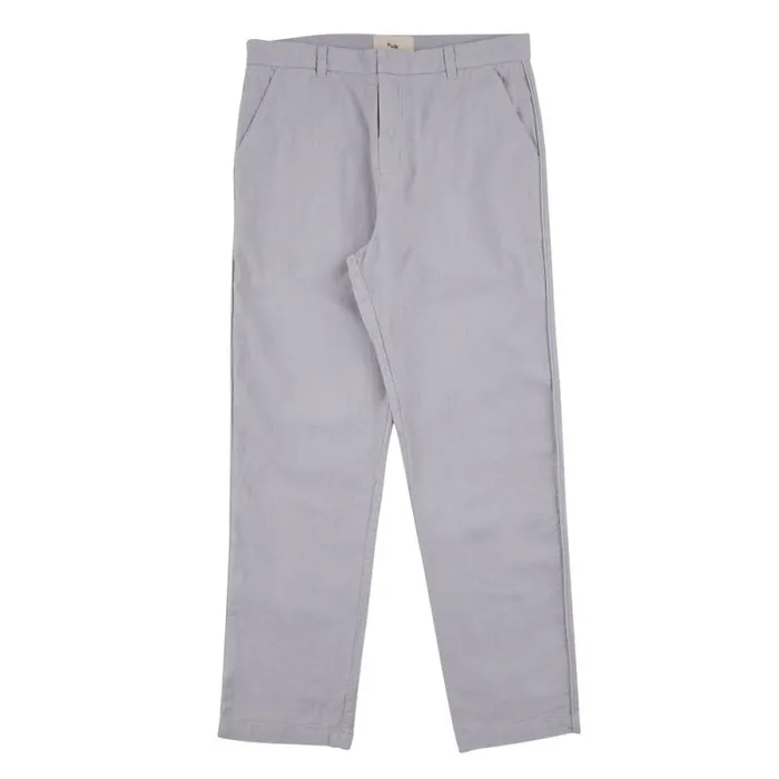 Folk Clothing Trousers Cotton Linen Trouser Fixed 8211 Mist Blue 8211 Mens