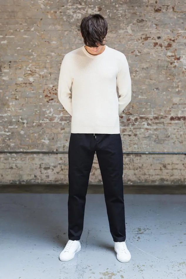 Folk Clothing Trousers Drawcord Trousers 8211 Black 8211 Mens
