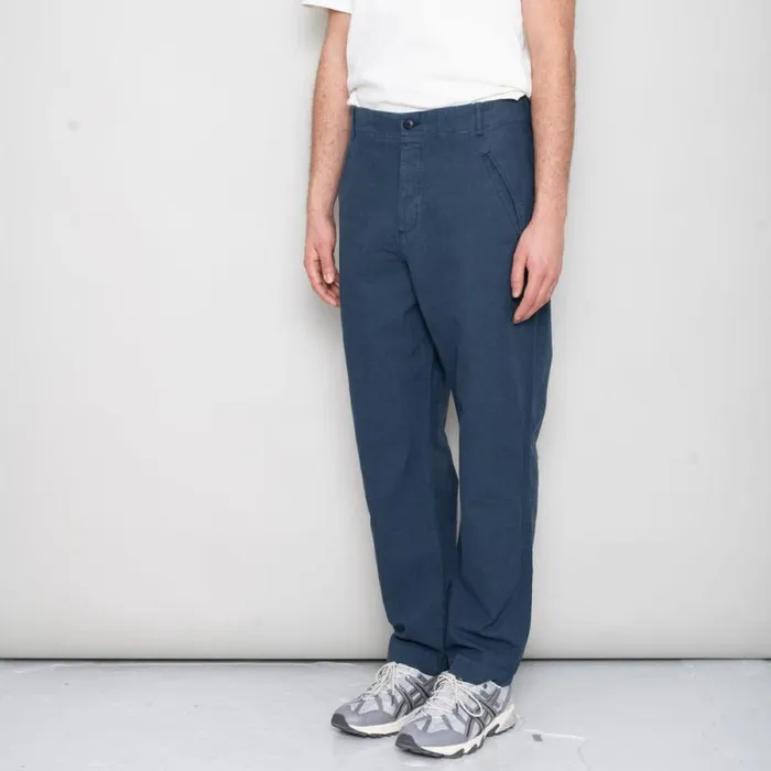 Folk Clothing Trousers Lean Assembly Pant 8211 Ash Navy 8211 Mens