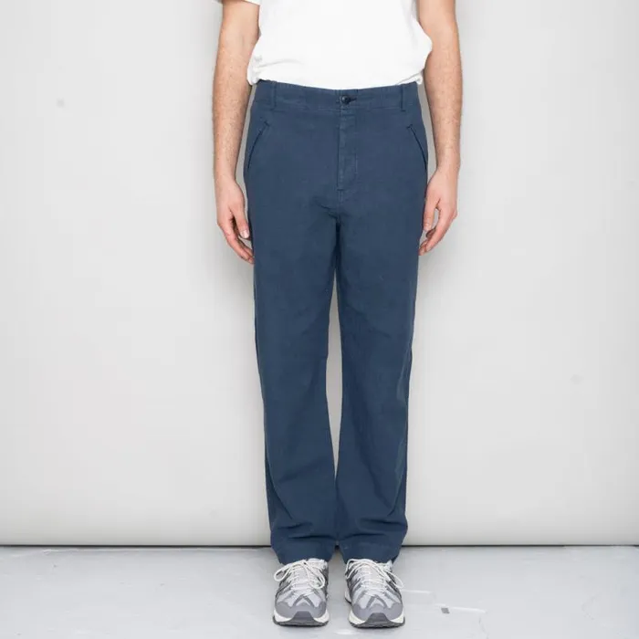 Folk Clothing Trousers Lean Assembly Pant 8211 Ash Navy 8211 Mens