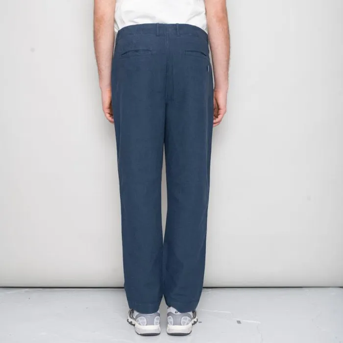 Folk Clothing Trousers Lean Assembly Pant 8211 Ash Navy 8211 Mens