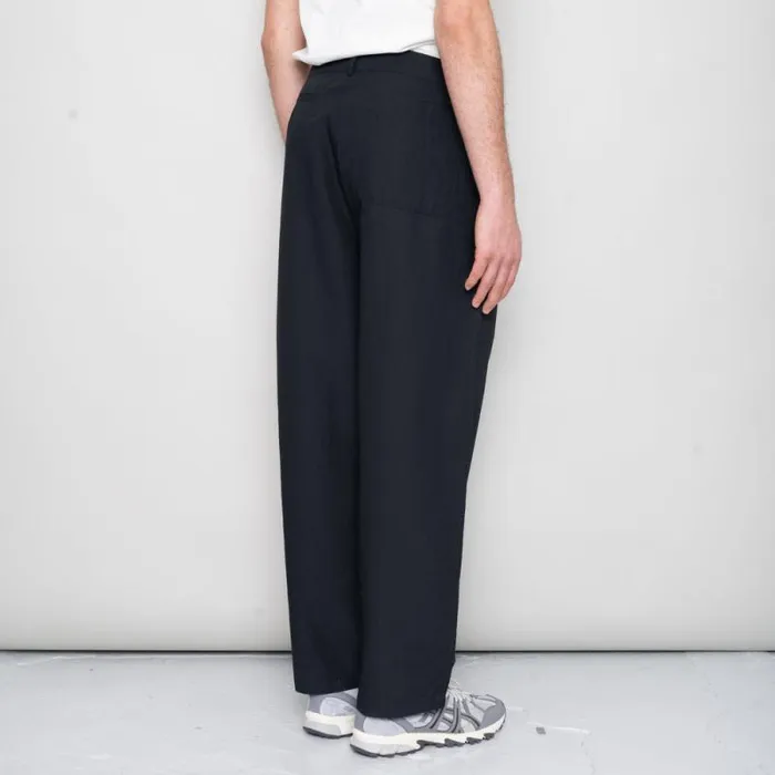 Folk Clothing Trousers Wide Fit Trouser 8211 Soft Black 8211 Mens