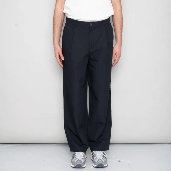 Folk Clothing Trousers Wide Fit Trouser 8211 Soft Black 8211 Mens