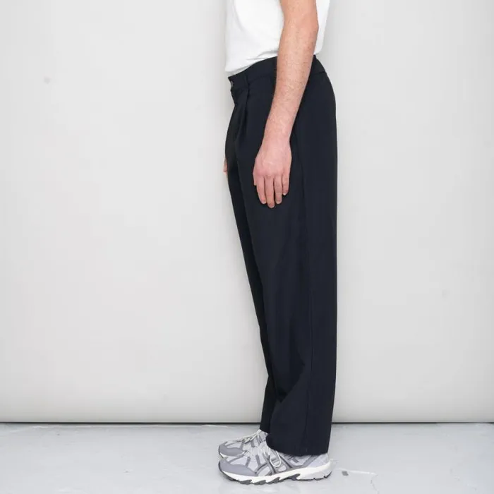 Folk Clothing Trousers Wide Fit Trouser 8211 Soft Black 8211 Mens