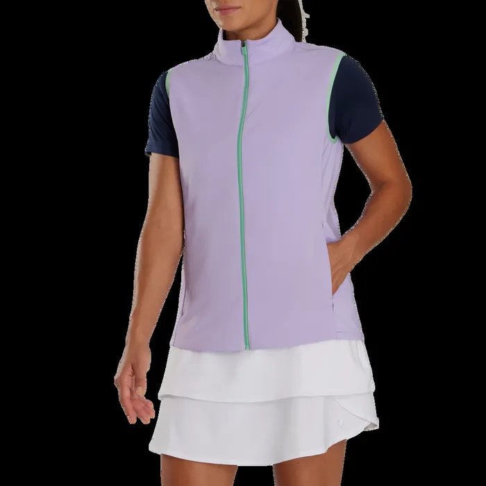 FootJoy Base MidLayers Women FullZip VestPrevious Season Style Lavender