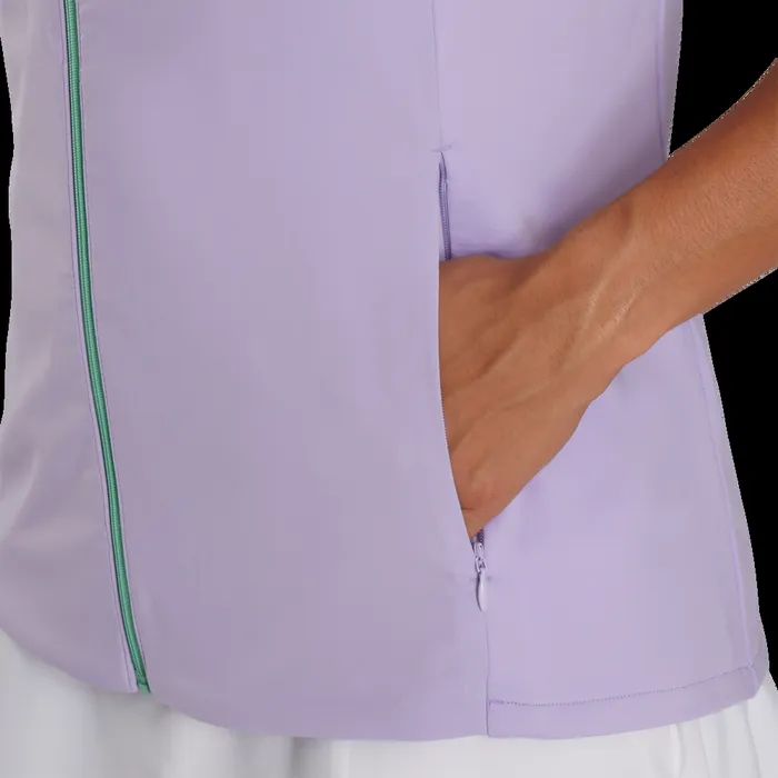 FootJoy Base MidLayers Women FullZip VestPrevious Season Style Lavender FootJoy Base MidLayers Women FullZip VestPrevious Season Style Lavender