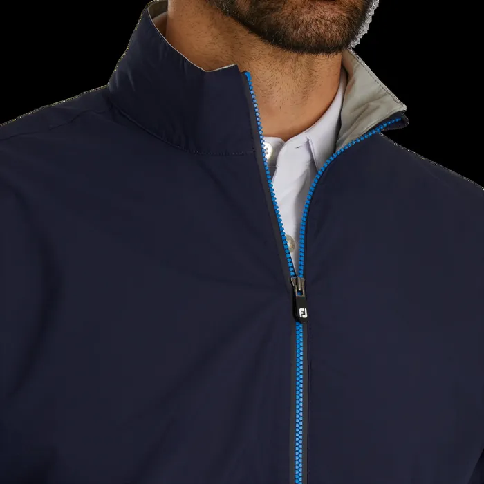 FootJoy Outer Layers Men HydroLite X Rain Jacket Navy Grey FootJoy Outer Layers Men HydroLite X Rain Jacket Navy Grey