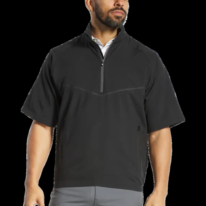 FootJoy Outer Layers Men Zephyr Short Sleeve Windshirt Black