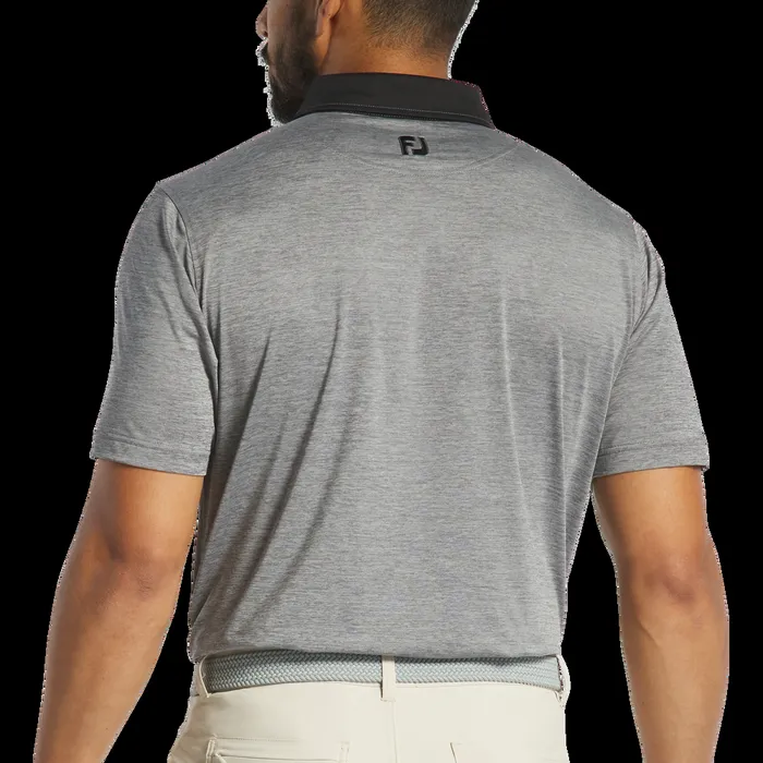 FootJoy Shirts Men Heather Lisle Heather Charcoal Black FootJoy Shirts Men Heather Lisle Heather Charcoal Black