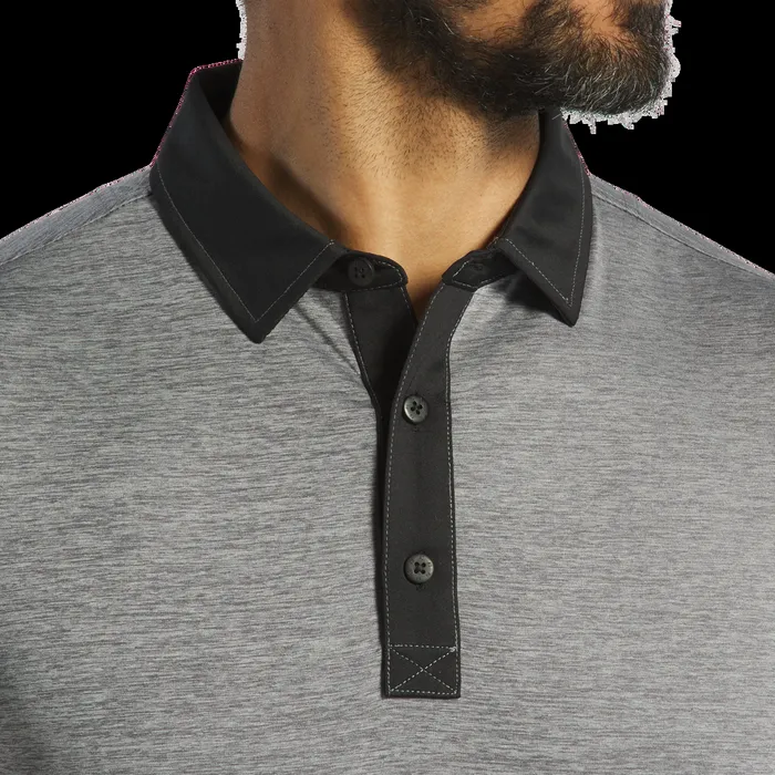 FootJoy Shirts Men Heather Lisle Heather Charcoal Black FootJoy Shirts Men Heather Lisle Heather Charcoal Black
