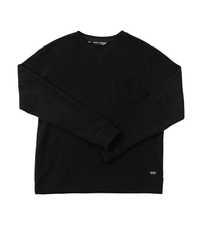 French Terry Sweatshirt Black Shirt 1 Pack Men Pair Of Thieves LongSleeve Tees